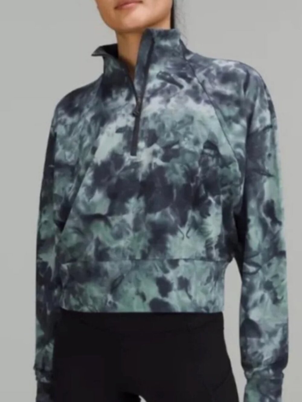 Lululemon Ready to Rulu Half-Zip Pullover Diamond Dye blue/Tidewater/ silver 4